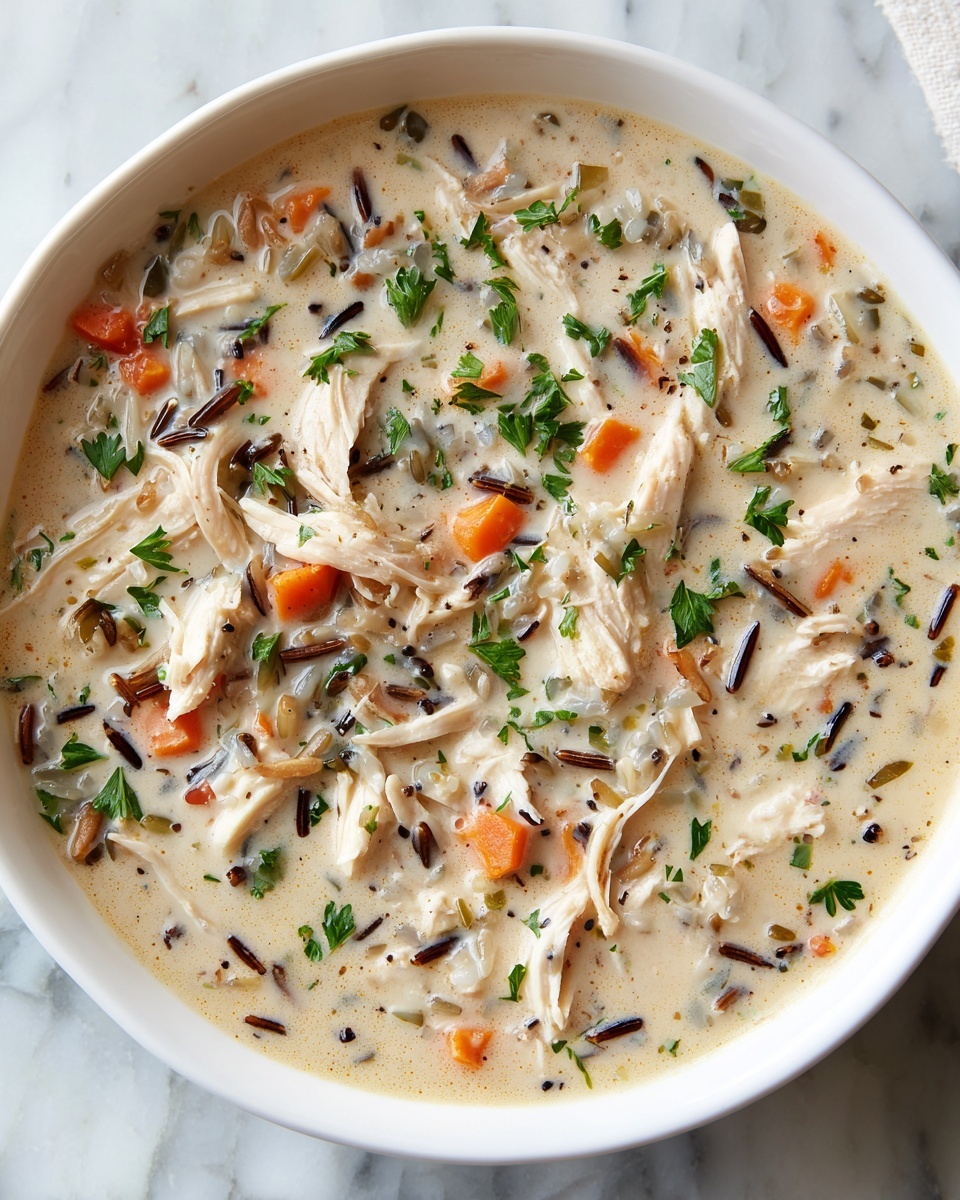 Healthy Chicken Wild Rice Soup Recipe - Recipe Image