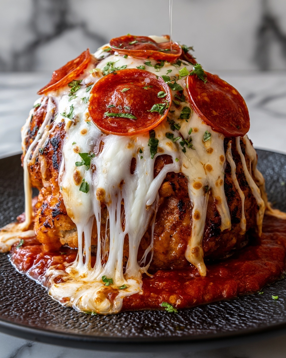 Pepperoni Pizza Stuffed Chicken Bake Recipe - Recipe Image