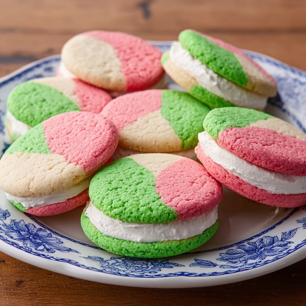 Sandwich Sugar Cookies with Colorful Filling Recipe - Recipe Image