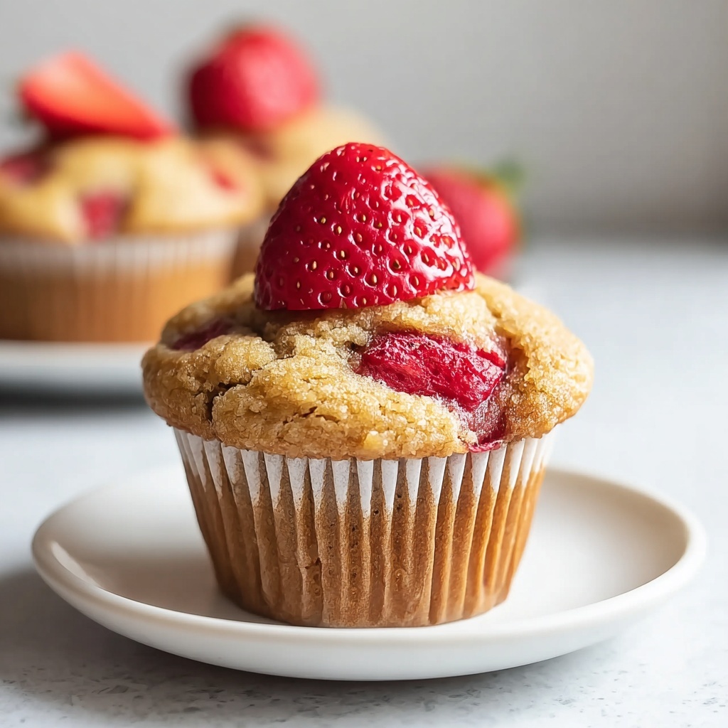 Healthy Strawberry Banana Yogurt Muffins Recipe - Recipe Image