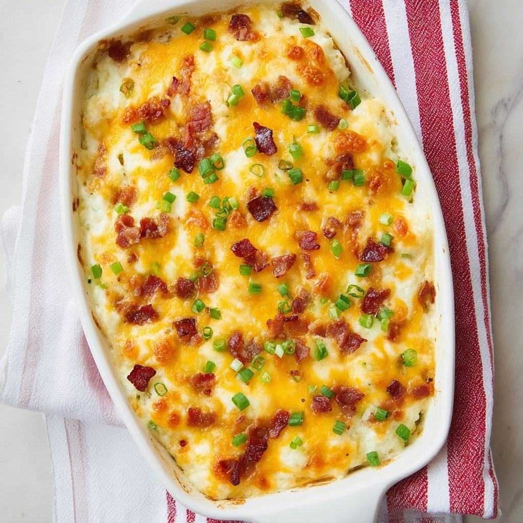 Breakfast Enchilada Casserole with Tater Tots, Sausage, and Bacon Recipe - Recipe Image