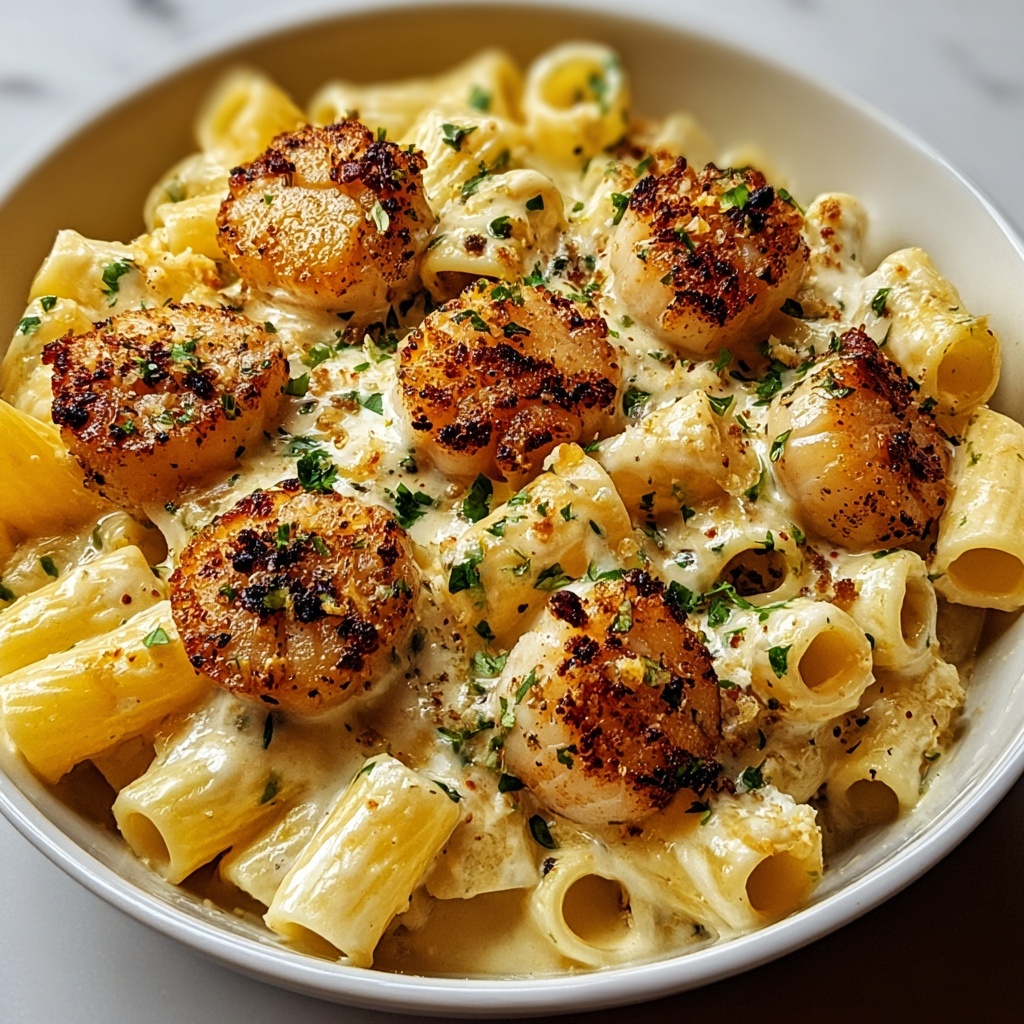 Cheesy Garlic Butter Chicken Bites with Creamy Parmesan Pasta Recipe - Recipe Image