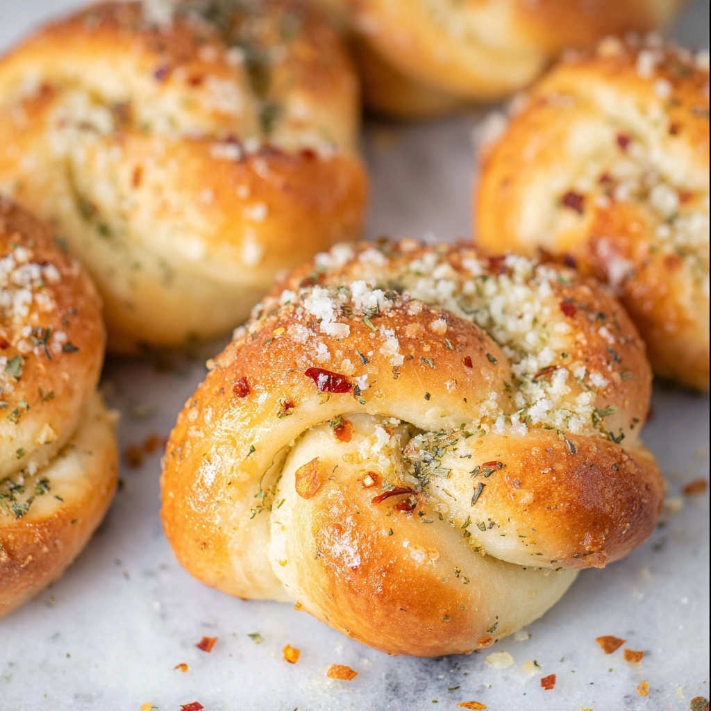 Garlic Parmesan Knots Recipe - Recipe Image