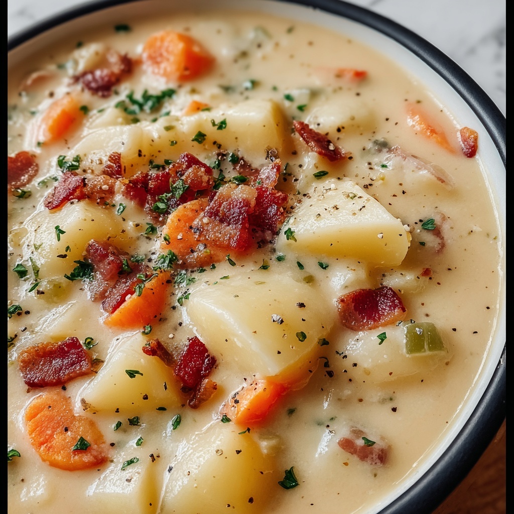 Best Homemade Potato Soup Recipe - Recipe Image