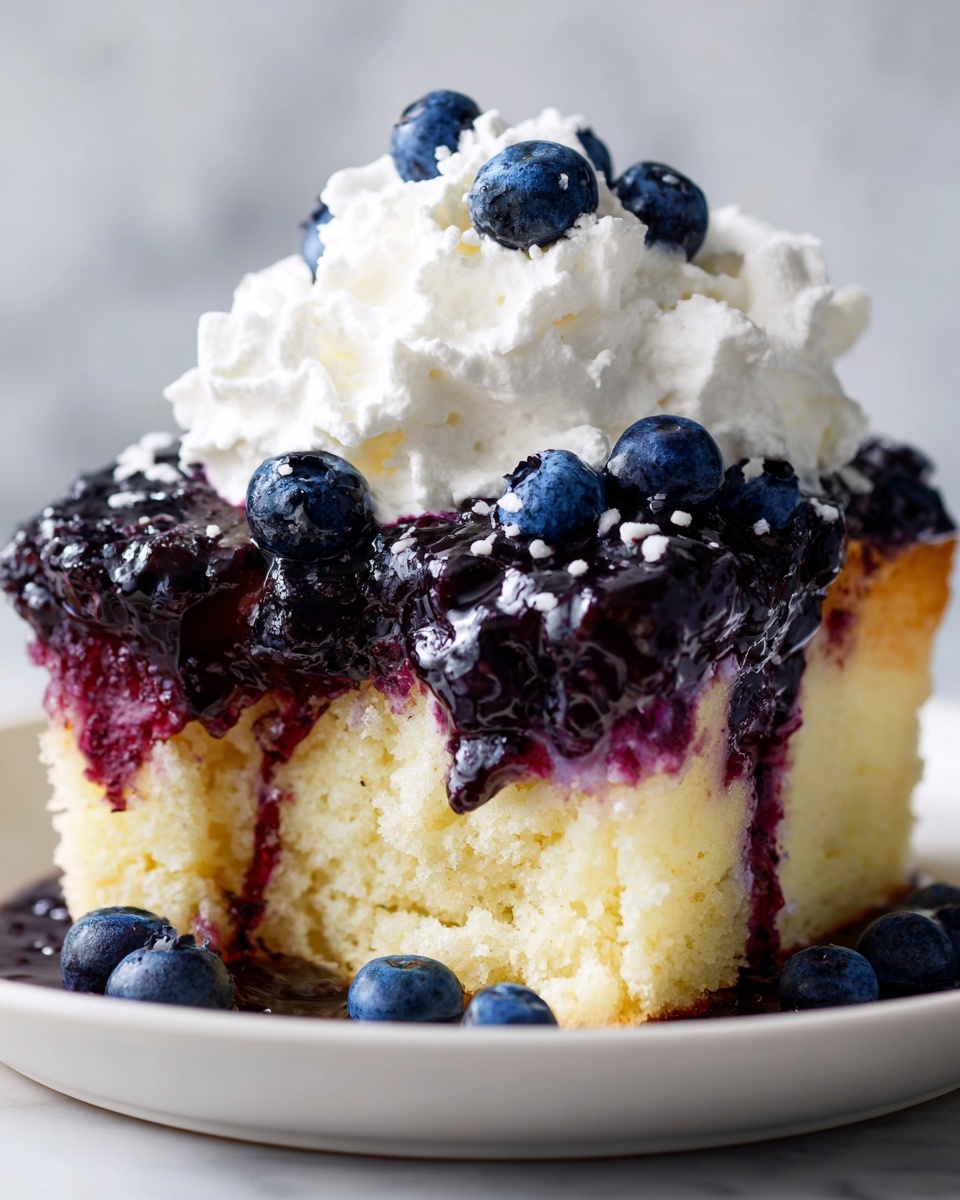 Blueberry Dump Cake with Fresh Blueberries Recipe - Recipe Image