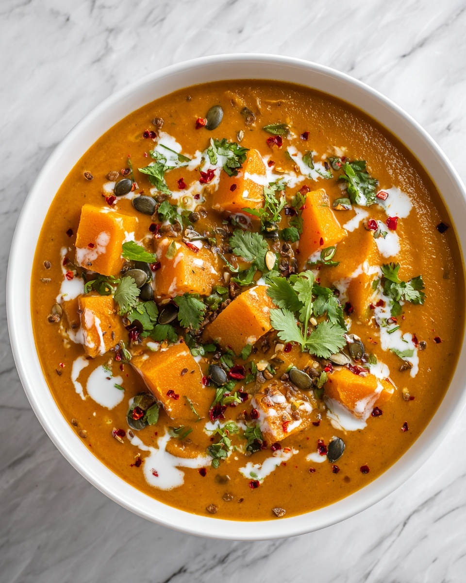 Spiced Sweet Potato Lentil Soup Recipe - Recipe Image