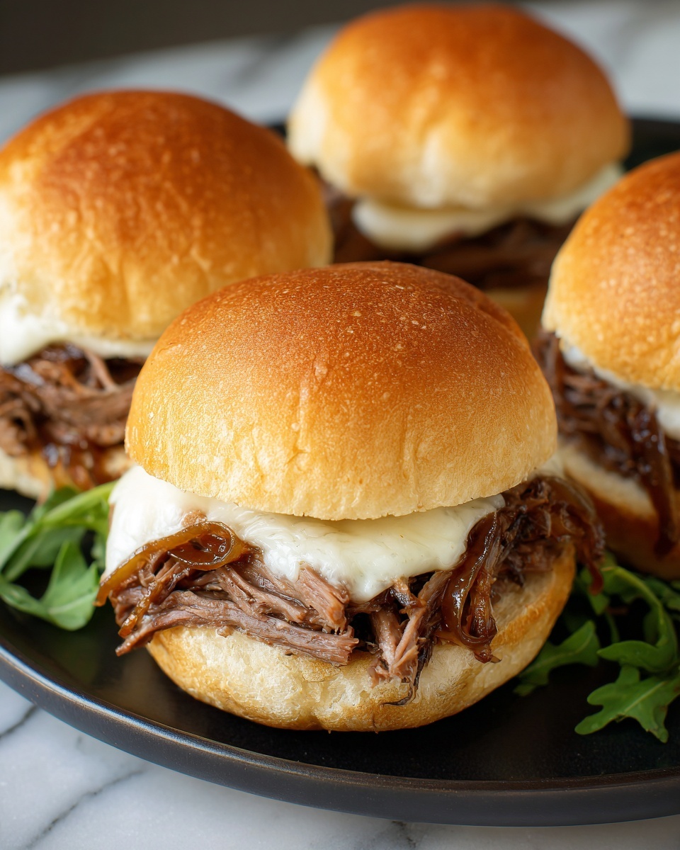 Philly Cheesesteak Sliders Recipe - Recipe Image