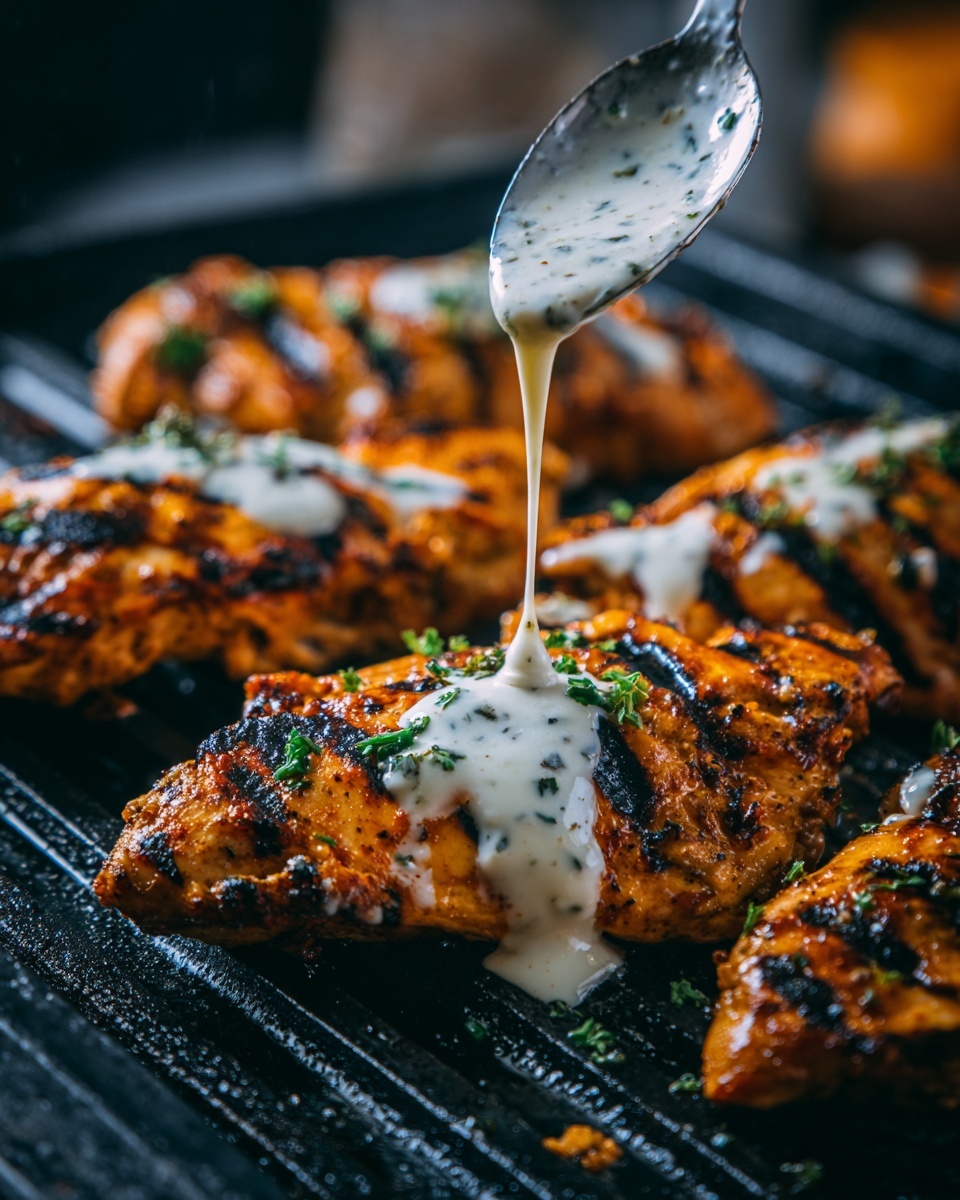 Cajun Grilled Chicken with Alabama White Sauce Recipe - Recipe Image