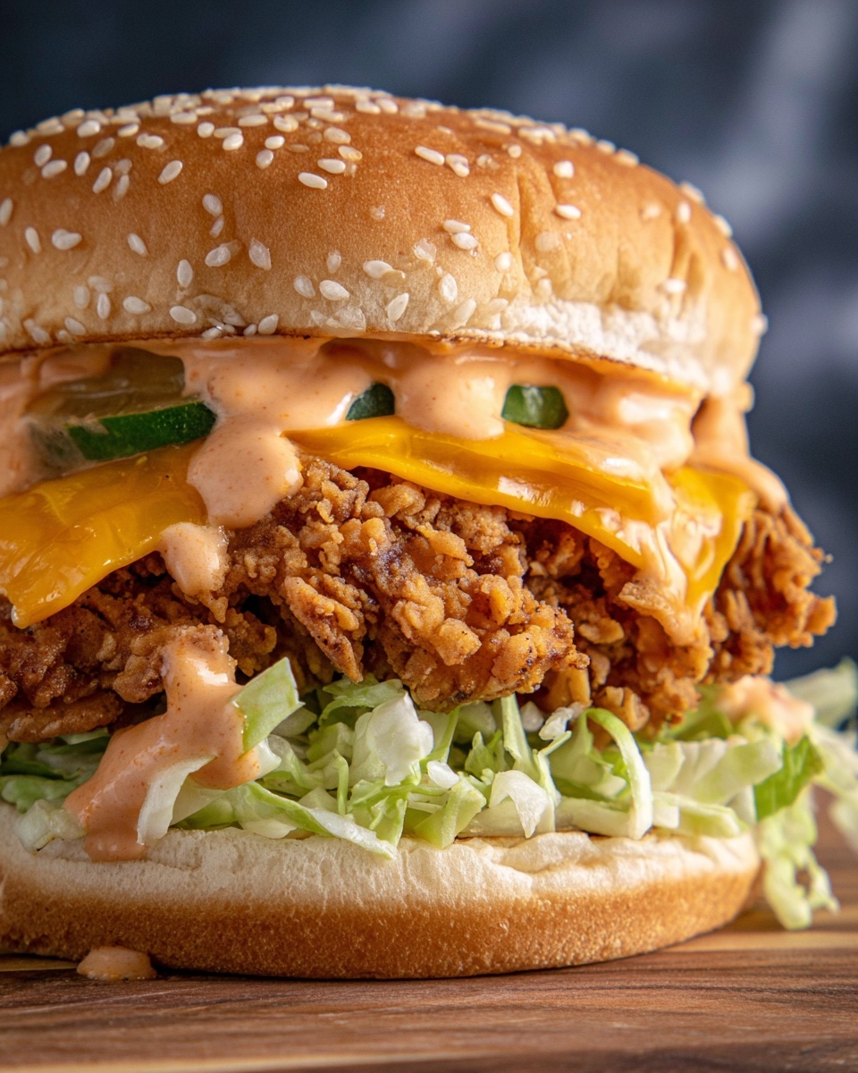 Spicy Crispy Chicken Burger Recipe - Recipe Image