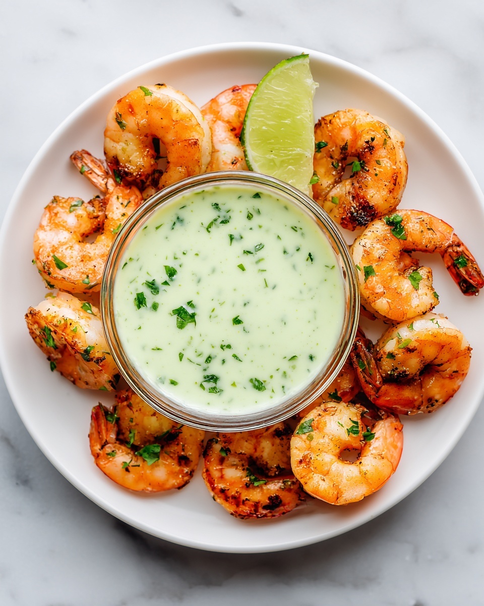 Chili Lime Shrimp with Avocado Crema Recipe - Recipe Image