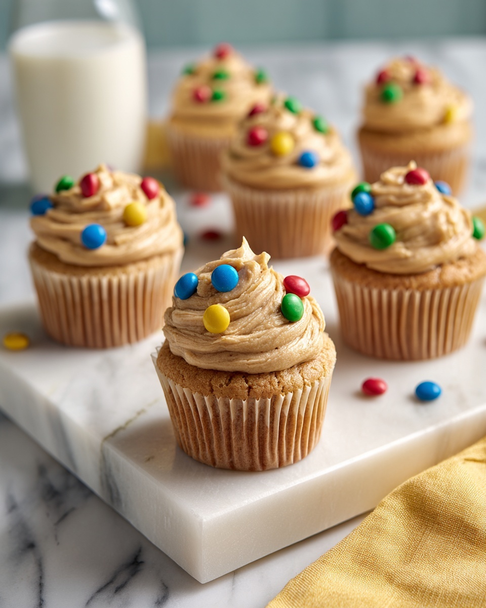 Monster Cookie Dough Cupcakes Recipe - Recipe Image