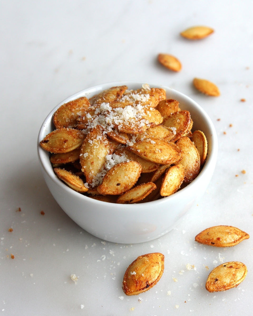 Garlic Parmesan Pumpkin Seeds Recipe - Recipe Image