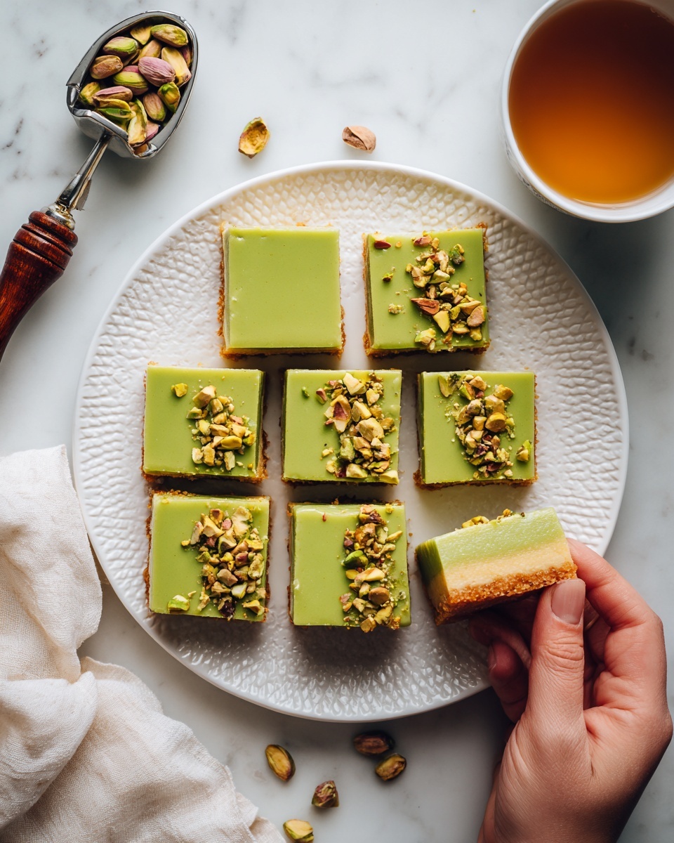 Pistachio Dream Cookie Bars Recipe - Recipe Image