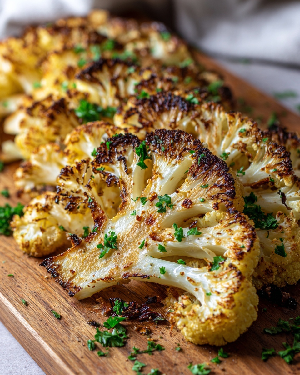 Cheesy Cauliflower Steaks Recipe - Recipe Image