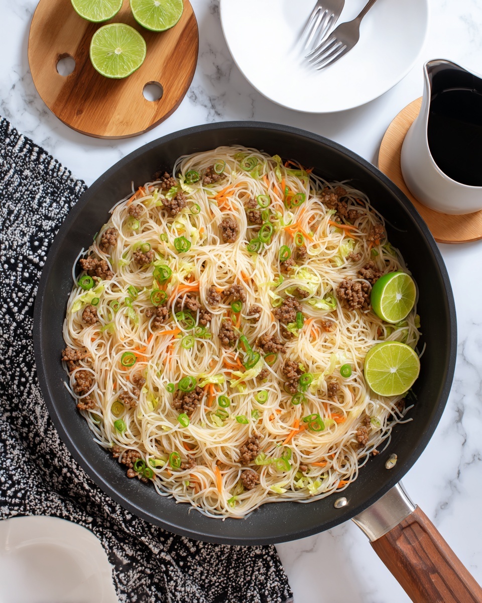 Filipino Pancit with Beef Recipe - Recipe Image
